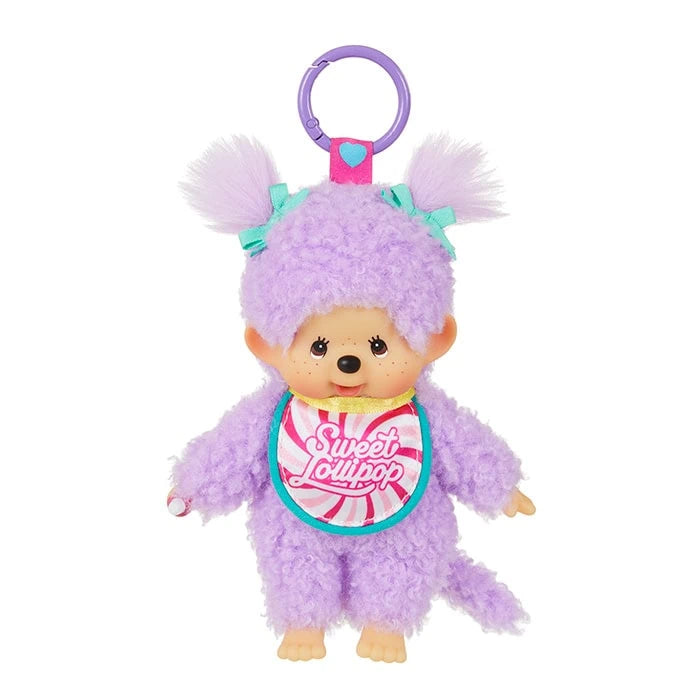 Monchhichi - Pendentif Sweet Lollipop Girl Purple